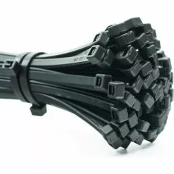 SINCèREETALI 100 Pièces D'attaches De Câble Professionnelles 100 X 2,5 Mm Poignée D'attache De Câble Couleur Noire, Résistante à La Température