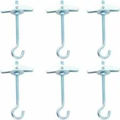 L'FLANEUR Lot De 6 Crochets De Plafond Lourds Pour Plantes Suspendues - Montage Au Plafond - Pour Cavités - Fixation Murale ANEUR