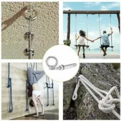 BDD 5 Pcs M6 Vis D'expansion Boulon à œil Avec Anneau De Levage Oeil De Boulon D'expansion Boulons D'expansion En Acier Inoxydable 304 -Treuil, cric, palan et accessoires Soldes Boutique 65377475 5