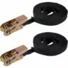OSQI 10mx25mm Sangle D'Arrimage Sangles De Cargaison à Cliquet 250kg Charge De Travail 2Pcs