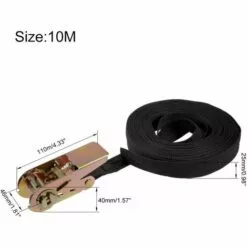 OSQI 10mx25mm Sangle D'Arrimage Sangles De Cargaison à Cliquet 250kg Charge De Travail 2Pcs -Treuil, cric, palan et accessoires Soldes Boutique 65504981 5