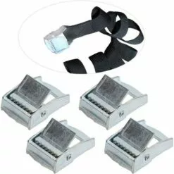 LONVRèE Boucle En Alliage De Zinc 4 Pièces Boucle En Alliage De Zinc Pour Les Cargaisons D'arrimage Robustes Sangle Tendeur Fixe Boucle à Cliquet(25mm) -Treuil, cric, palan et accessoires Soldes Boutique 65597539 5