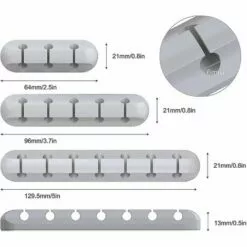 DONTODENT Clips De Câble, 3 Paquets Organisateur De Gestion De Cordon Gris -Treuil, cric, palan et accessoires Soldes Boutique 65607350 3