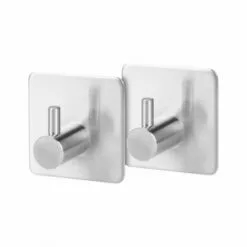 JARDIBRICODECO Crochet De Salle De Bain Auto-adhŽsif (2 Pcs.)