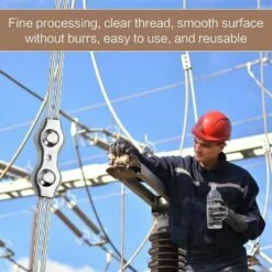 LADACèE 15 Pcs Serre-câbles M3 Pinces à Câble En Acier Inoxydable 304 Clips De Câble Métallique Duplex Pince De Corde De Câble Pour Corde à Linge L'industrie -Treuil, cric, palan et accessoires Soldes Boutique 65726262 5