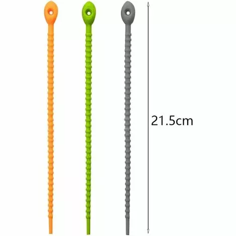 MONLY Attaches De Câble En Silicone 24 Pièces Attaches De Sac En Silicone Coloré Coloré Multi-Usages Silicone Ties Serre-Câbles En Silicone Cravates Torsadées En Silicone Colorées Attaches De Câble 2 MONLY Attaches De Câble En Silicone 24 Pièces Attaches De Sac En Silicone Coloré Coloré Multi-Usages Silicone Ties Serre-Câbles En Silicone Cravates Torsadées En Silicone Colorées Attaches De Câble – Image 2