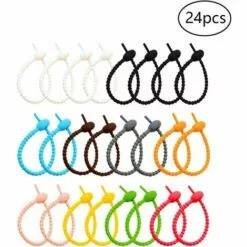 MONLY Attaches De Câble En Silicone 24 Pièces Attaches De Sac En Silicone Coloré Coloré Multi-Usages Silicone Ties Serre-Câbles En Silicone Cravates Torsadées En Silicone Colorées Attaches De Câble 7 MONLY Attaches De Câble En Silicone 24 Pièces Attaches De Sac En Silicone Coloré Coloré Multi-Usages Silicone Ties Serre-Câbles En Silicone Cravates Torsadées En Silicone Colorées Attaches De Câble -Treuil, cric, palan et accessoires Soldes Boutique 65757484 3