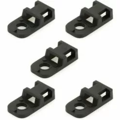 CYCLINGCOLORS 5x Œillet De Fixation De Ligatures De Câbles En Nylon Noir Embase Largeur Max. De Serre Câble 4,8mm Type 2 Câbles Gaines