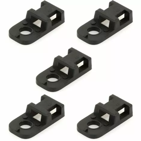 CYCLINGCOLORS 5x Œillet De Fixation De Ligatures De Câbles En Nylon Noir Embase Largeur Max. De Serre Câble 4,8mm Type 2 Câbles Gaines 1 CYCLINGCOLORS 5x Œillet De Fixation De Ligatures De Câbles En Nylon Noir Embase Largeur Max. De Serre Câble 4,8mm Type 2 Câbles Gaines