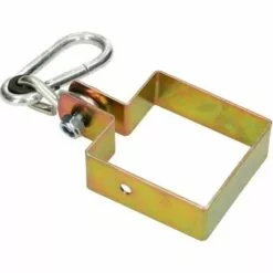 KOTARBAU Crochet De Balançoire Carré 90 X 90 Mm Avec Mousqueton Crochet Pivotant Pour Poutres Carrées Crochet De Fixation à Manchette Carrée Crochet En Acier Galvanisé Couleur Or