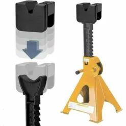YEURIé Jack Pad En Caoutchouc, 2 Pcs Adaptateurs En Caoutchouc Pour Support De Cric, Cric De Levage De Voiture Adaptateur, Support Universel En Caoutchouc Fendu -Treuil, cric, palan et accessoires Soldes Boutique 66175237 3