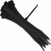 PESCE Attache-câble 200 Mm X 2,5 Mm, Attache-câble, Attache-câble En Nylon Rilsan, Attache-câble 200 Mm, Noir, 100 Pièces Par Paquet
