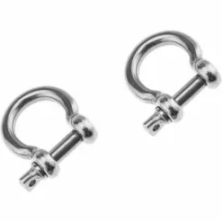 JOGAKU ® 5pcs 5mm Acier INOX Grade Dee Bow Manille Boucle Bateau Marine Marine Ombre Voil -Treuil, cric, palan et accessoires Soldes Boutique 66304201 3