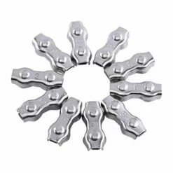 GRID COOL 10Pcs M3 Duplex Clips Serre-câbles En Acier Inoxydable Pour Filin Cable Inox