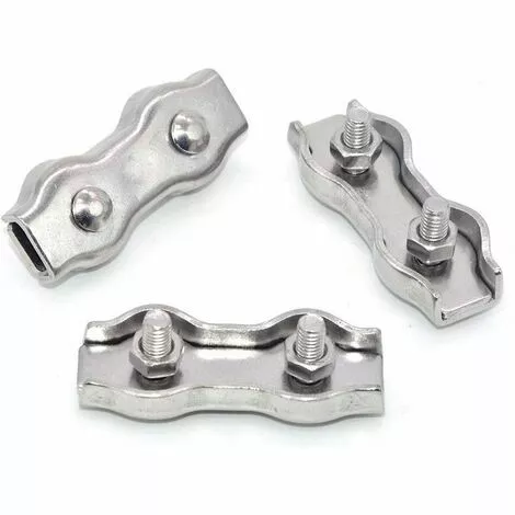 ABCRITAL 10Pcs Lot De 4 Serre-Câbles En Acier Inoxydable - M3/4/5/6/8 2 ABCRITAL 10Pcs Lot De 4 Serre-Câbles En Acier Inoxydable - M3/4/5/6/8 – Image 2