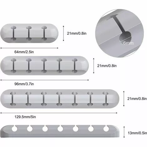 FLETéçA Support De Cable Serre-cables Gestion Des Cables, Paquet De 3 Pinces Pour Cables Gestion Des Cables Organisateur De Cables Gestion Des Cables Polyvalente-B 3 FLETéçA Support De Cable Serre-cables Gestion Des Cables, Paquet De 3 Pinces Pour Cables Gestion Des Cables Organisateur De Cables Gestion Des Cables Polyvalente-B – Image 3