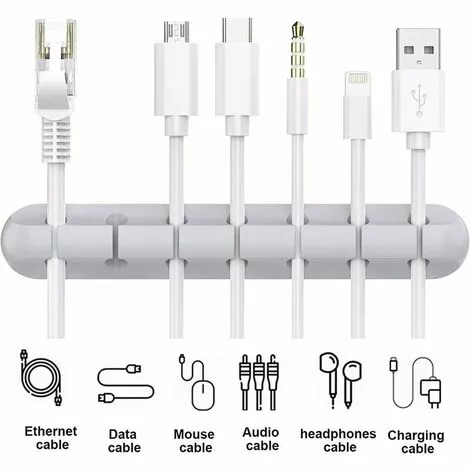 FLETéçA Support De Cable Serre-cables Gestion Des Cables, Paquet De 3 Pinces Pour Cables Gestion Des Cables Organisateur De Cables Gestion Des Cables Polyvalente-B 5 FLETéçA Support De Cable Serre-cables Gestion Des Cables, Paquet De 3 Pinces Pour Cables Gestion Des Cables Organisateur De Cables Gestion Des Cables Polyvalente-B – Image 5