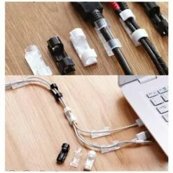 FLETéçA 60 Pièces De Serre-cables, Support De Cable Avec Base Adhésive, Jeu De Serre-cables Pour Bureau, Cordon D'alimentation, Transparent 9 FLETéçA 60 Pièces De Serre-cables, Support De Cable Avec Base Adhésive, Jeu De Serre-cables Pour Bureau, Cordon D'alimentation, Transparent -Treuil, cric, palan et accessoires Soldes Boutique 66969158 5