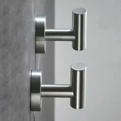 FLETéçA Lot De 2 Crochets Muraux En Acier Inoxydable Brossé 9 FLETéçA Lot De 2 Crochets Muraux En Acier Inoxydable Brossé -Treuil, cric, palan et accessoires Soldes Boutique 66969237 5