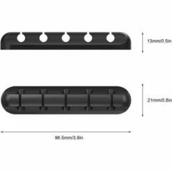 FLETéçA Clips Et Attache-câbles Murales Pinces Pour Câbles Organisateur De Gestion Des Câbles, Crochets Adhésifs, Support De Câble Pour Câbles D'alimentation Et Câbles Pour Accessoires De Charge, Câble De Souris, PC, Bureau Et Maison (5) -Treuil, cric, palan et accessoires Soldes Boutique 66969905 4