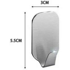 FLETéçA Crochets Adhésif Crochet Mural Acier Inoxydable Porte Serviettes Pour Cuisine Salle De Bain 8 Pièces 7 FLETéçA Crochets Adhésif Crochet Mural Acier Inoxydable Porte Serviettes Pour Cuisine Salle De Bain 8 Pièces -Treuil, cric, palan et accessoires Soldes Boutique 66970951 3