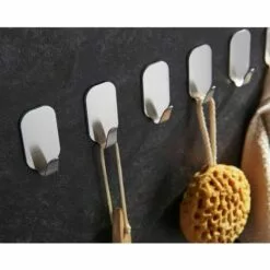 FLETéçA Crochets Adhésif Crochet Mural Acier Inoxydable Porte Serviettes Pour Cuisine Salle De Bain 8 Pièces 8 FLETéçA Crochets Adhésif Crochet Mural Acier Inoxydable Porte Serviettes Pour Cuisine Salle De Bain 8 Pièces -Treuil, cric, palan et accessoires Soldes Boutique 66970951 4