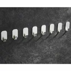 FLETéçA Crochets Adhésif Crochet Mural Acier Inoxydable Porte Serviettes Pour Cuisine Salle De Bain 8 Pièces 9 FLETéçA Crochets Adhésif Crochet Mural Acier Inoxydable Porte Serviettes Pour Cuisine Salle De Bain 8 Pièces -Treuil, cric, palan et accessoires Soldes Boutique 66970951 5