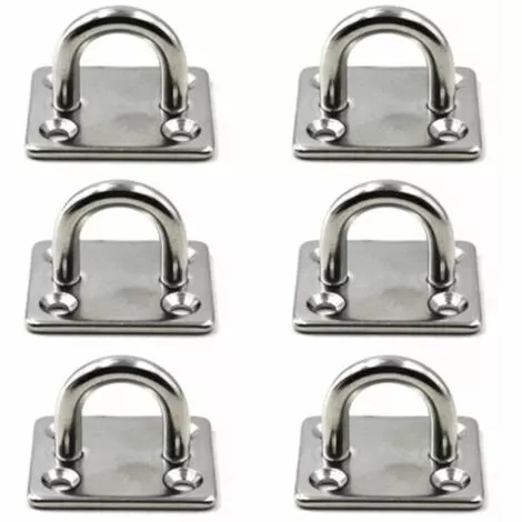 FLETéçA M6 Patère De Fixation Au Plafond Crochet De Fixation Murale En Acier Inoxydable 304 Pour Balançoire De Yoga, Quincaillerie Pour Bateau Paquet De 6 (vis Non Incluses) 1 FLETéçA M6 Patère De Fixation Au Plafond Crochet De Fixation Murale En Acier Inoxydable 304 Pour Balançoire De Yoga, Quincaillerie Pour Bateau Paquet De 6 (vis Non Incluses)