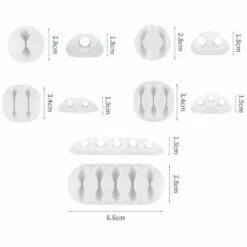 FLETéçA Cable De Bureau Fixe Multifonctionnel 10 PCS, Organisateur De Cables De Données, Clip De Cable De Charge, Clip De Boucle De Collecte-A -Treuil, cric, palan et accessoires Soldes Boutique 66971279 4