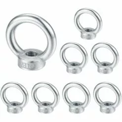 GGNRALNY M10 écrou à Oeil, Anneau De Levage Boulon à œil, Acier Inoxydable 304 écrou De Bague, Piton à Visser Ecrous - 8 Pcs