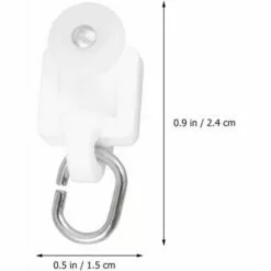 TANèTUE Crochets De Planeur De Rideau Rail De Voie Rail De Rideau Rouleaux De Roue Muets Crochet Poulie à Billes 50PCS (2,4 X 1,5 X 1 CM) 8 TANèTUE Crochets De Planeur De Rideau Rail De Voie Rail De Rideau Rouleaux De Roue Muets Crochet Poulie à Billes 50PCS (2,4 X 1,5 X 1 CM) -Treuil, cric, palan et accessoires Soldes Boutique 67428341 4