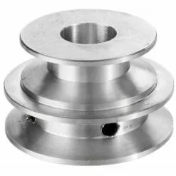 MèREÉTERNEL Poulie À Double Rainure En Alliage D'Aluminium 40 Et 50 Mm, Poulie En Forme De V À Alésage Fixe De 8 À 20 Mm Pour Courroie De 10 Mm - 12 Mm Ternel