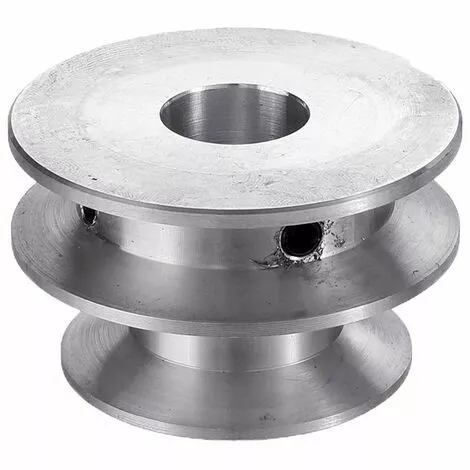 MèREÉTERNEL Poulie À Double Rainure En Alliage D'Aluminium 40 Et 50 Mm, Poulie En Forme De V À Alésage Fixe De 8 À 20 Mm Pour Courroie De 10 Mm - 12 Mm Ternel 2 MèREÉTERNEL Poulie À Double Rainure En Alliage D'Aluminium 40 Et 50 Mm, Poulie En Forme De V À Alésage Fixe De 8 À 20 Mm Pour Courroie De 10 Mm - 12 Mm Ternel – Image 2