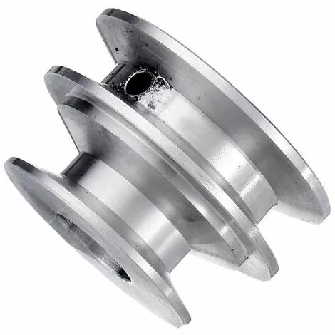 MèREÉTERNEL Poulie À Double Rainure En Alliage D'Aluminium 40 Et 50 Mm, Poulie En Forme De V À Alésage Fixe De 8 À 20 Mm Pour Courroie De 10 Mm - 12 Mm Ternel 3 MèREÉTERNEL Poulie À Double Rainure En Alliage D'Aluminium 40 Et 50 Mm, Poulie En Forme De V À Alésage Fixe De 8 À 20 Mm Pour Courroie De 10 Mm - 12 Mm Ternel – Image 3