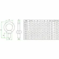 YIDOMDE Lot De 6 Boulons à œil De Levage Boulons à œil De Levage Serre-câbles Mâles Acier Inoxydable 304 M3 -Treuil, cric, palan et accessoires Soldes Boutique 67459257 4
