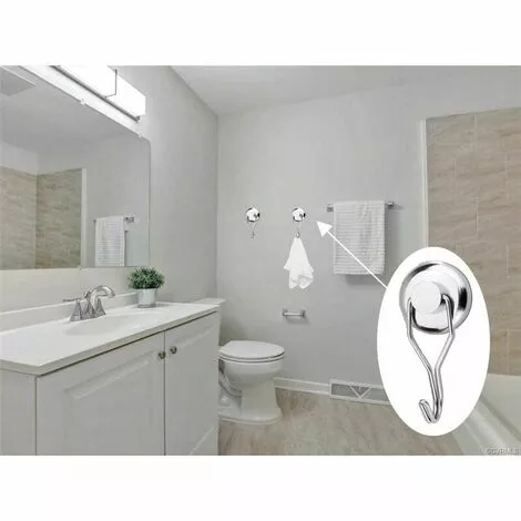 LLOVE Crochets Magnétiques Puissant 45kg 32D Crochet Aimanté Frigo Néodyme Pivotants Aimant Crochet Magnétique Crochets Aimantés Magnétiques Pour Cuisine Torchon Tableau 6pcs 5 LLOVE Crochets Magnétiques Puissant 45kg 32D Crochet Aimanté Frigo Néodyme Pivotants Aimant Crochet Magnétique Crochets Aimantés Magnétiques Pour Cuisine Torchon Tableau 6pcs – Image 5