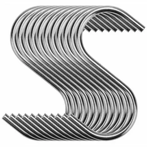 GRID COOL Lot De 20pcs Crochets En S De Suspension Multifonctions Crochets En Forme De S En Acier Inoxydable Crochet S Pour Salle De Bains Chambre Bureau Cuisine 1 GRID COOL Lot De 20pcs Crochets En S De Suspension Multifonctions Crochets En Forme De S En Acier Inoxydable Crochet S Pour Salle De Bains Chambre Bureau Cuisine