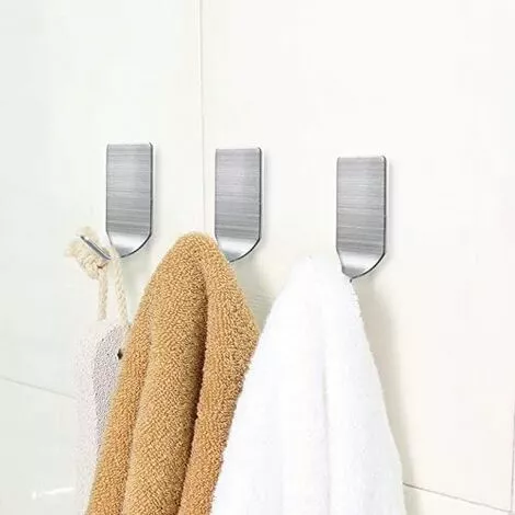 YIENJAOY AGILITY Crochets Forts Crochet Mural Crochets Muraux En Acier Inoxydable Imperméable à L'eau Pour La Robe Robe Serviette Porte-clés Sacs De Noël Lumières-Accueil Cuisine Salle 8-Pack 5 YIENJAOY AGILITY Crochets Forts Crochet Mural Crochets Muraux En Acier Inoxydable Imperméable à L'eau Pour La Robe Robe Serviette Porte-clés Sacs De Noël Lumières-Accueil Cuisine Salle 8-Pack – Image 5