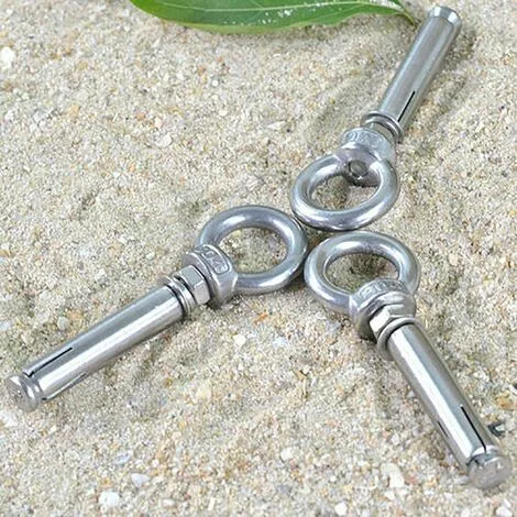 YIENJAOY AGILITY Boulons à Expansion M6 X 100mm Manchon En Acier Boulon à œil 304 Inoxydable Expansion Du Béton Ancrage Vis à Oeil Chevilles Boulons 2-Pack 4 YIENJAOY AGILITY Boulons à Expansion M6 X 100mm Manchon En Acier Boulon à œil 304 Inoxydable Expansion Du Béton Ancrage Vis à Oeil Chevilles Boulons 2-Pack – Image 4