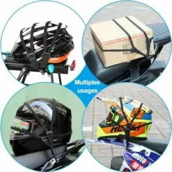 LADACèE Tendeur Vélo En Nylon Sangle De Bagages Avec Crochet Sangle Tendeur Élastique Rétractable Élastique Casque Sangle 60-90cm Lock Tendeur Plat Sangle Accessoire Pour Moto Vélo Bagage(Noir) -Treuil, cric, palan et accessoires Soldes Boutique 67860819 5