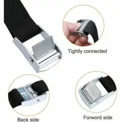 THSINDE THSIDNE Sangle D'arrimage 10 Pièces, Sangles De Cargaison, Attache à Boucle à Came Pour Kayak D'arrimage -Treuil, cric, palan et accessoires Soldes Boutique 67871527 3