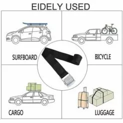 THSINDE THSIDNE Sangle D'arrimage 10 Pièces, Sangles De Cargaison, Attache à Boucle à Came Pour Kayak D'arrimage -Treuil, cric, palan et accessoires Soldes Boutique 67871527 5