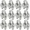 QERSTA Attaches Pour Câbles Métalliques M3, Serre-câbles étrie, U Boulon Clip De Câble En Acier Inoxydable De 3mm De Diamètre, Lot De 12 Carivent