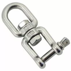 YIENJAOY AGILITY Émerillon Manilles Chaînes D'ancrage D'amarrage Connecteur Pivotant En 304 INOX Pour Bateau Marine - 8mm