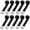 QERSTA Sangle D'arrimage 10 Pièces, Sangles De Cargaison, Attache à Boucle à Came Pour Kayak D'arrimage