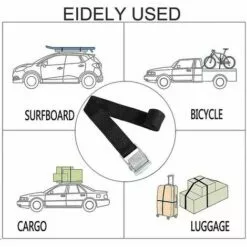 QERSTA Sangle D'arrimage 10 Pièces, Sangles De Cargaison, Attache à Boucle à Came Pour Kayak D'arrimage -Treuil, cric, palan et accessoires Soldes Boutique 67962219 5