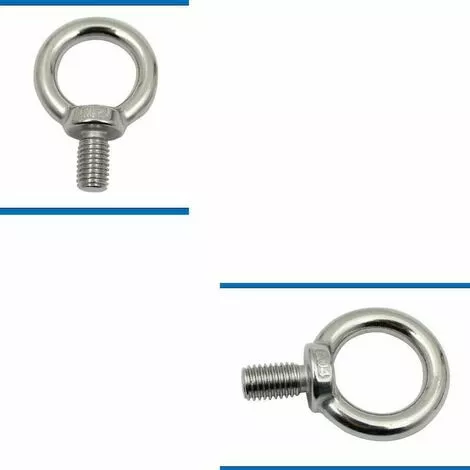 Cisea Lot De 10 Boulons à œil M8 En Acier Inoxydable, Boulons à œil Antirouille, Boulon à œil Rond, Boulon à œil Rond, Boulon à œil, Acier Inoxydable 304, Pas Facile à Corroder. 4 Cisea Lot De 10 Boulons à œil M8 En Acier Inoxydable, Boulons à œil Antirouille, Boulon à œil Rond, Boulon à œil Rond, Boulon à œil, Acier Inoxydable 304, Pas Facile à Corroder. – Image 4