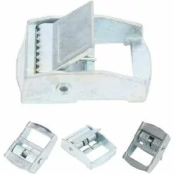 MERéTéET Boucle En Alliage De Zinc, 4 Pièces Boucle En Alliage De Zinc Pour Les Cargaisons D'arrimage Robustes Sangle Tendeur Fixe Boucle à Cliquet(25mm),KoleZy -Treuil, cric, palan et accessoires Soldes Boutique 68274476 4