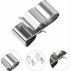 LLOVE 50Pcs Clips De Fil Métallique Pour Remorque Remorque Cadre De Câble Pince Pour Panneau Solaire Sunrunner Solaire Photovoltaïque Clips De Câble -Treuil, cric, palan et accessoires Soldes Boutique 68573864 3