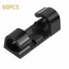YIDOMDE 60 Pièces De Serre-cables, Support De Cable Avec Base Adhésive, Jeu De Serre-cable Pour Bureau, Cordon D'alimentation, Noir
